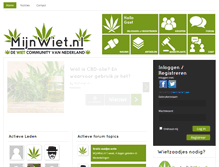 Tablet Screenshot of mijnwiet.nl